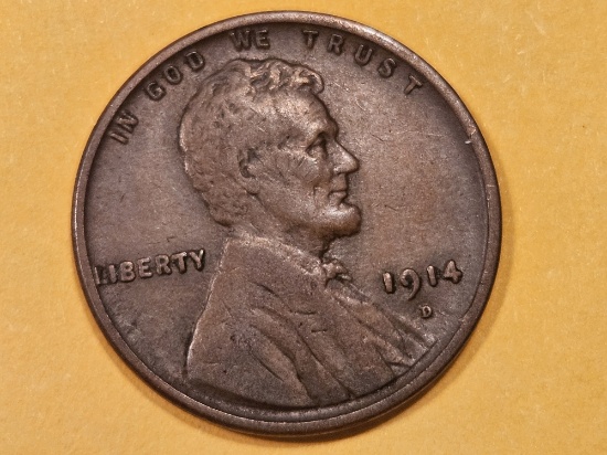* Semi-Key 1914-D Lincoln Cent in a Nice Fine