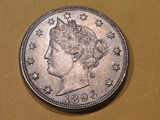 1896 Liberty "V" Nickel in Very Choice Brilliant Uncirculated