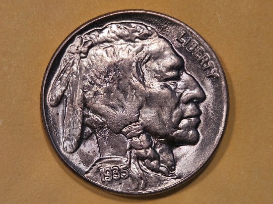 Superb GEM Brilliant Uncirculated 1935-P Buffalo Nickel