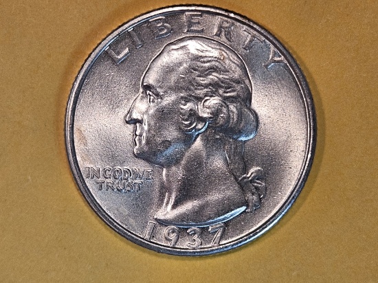 1937-S Washington Quarter in Very Choice Brilliant Uncirculated