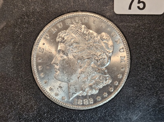 **KEY DATE** GSA 1882-CC Morgan Silver Dollar in Choice Brilliant Uncirculated plus
