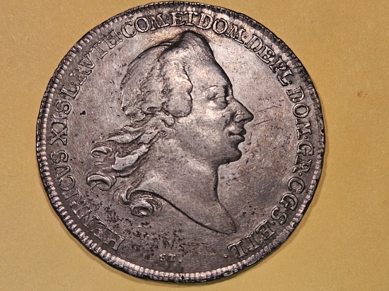 1769 German States REUSS-OBERGREIZ Thaler in Extra Fine Plus