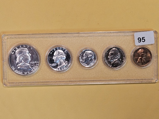 GEM 1954 US Proof Set in Whitman plastic holder