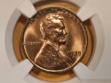 Superb GEM! NGC 1939-S Wheat Cent in Mint State 67 RED
