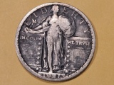** KEY DATE 1921 Standing Liberty Quarter in Fine