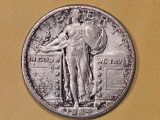 Semi-Key 1924-S Standing Liberty Quarter in Extra Fine