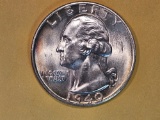 GEM Brilliant Uncirculated 1940-D Washington Quarter
