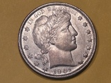 1901-P Barber Half Dollar in Brilliant About Uncirculated - 55