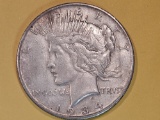 Semi-key 1934-S Peace Dollar in Extra Fine