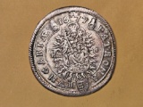 1677 Hungary 15 Krajczar in Bright Uncirculated