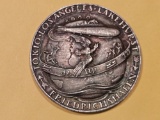 1929 Weimer Germany Graf Zeppelin LZ 127 “Graf Zeppelin” Long Flight Silver Medal