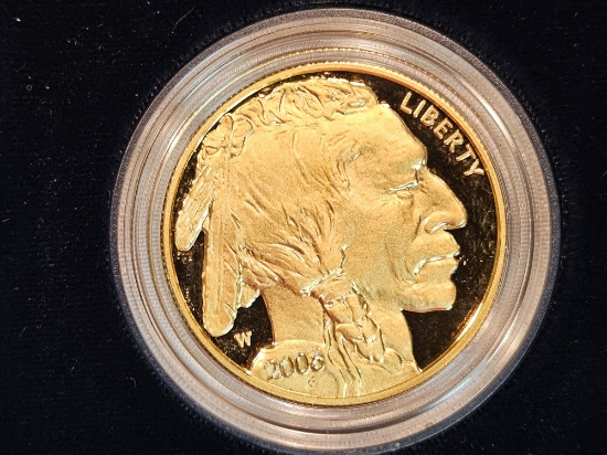 GOLD! GEM Proof Deep Cameo 2006 GOLD Buffalo Fifty Dollar Coin