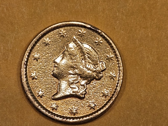 GOLD! 1851 Type 1 Gold Dollar