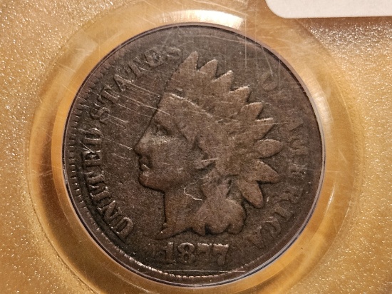 ** KEY DATE ** PCGS 1877 Indian Cent in Good - 06