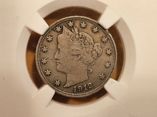 * KEY DATE * NGC 1912-S Liberty "V" Nickel in Fine - 15