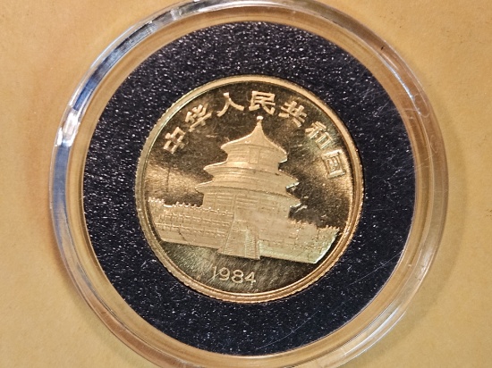 GOLD! GEM 1984 China Gold ten yuan