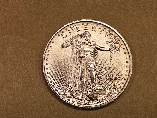 GOLD! GEM Brilliant Uncirculated 2023 Five Dollar American Gold Eagle