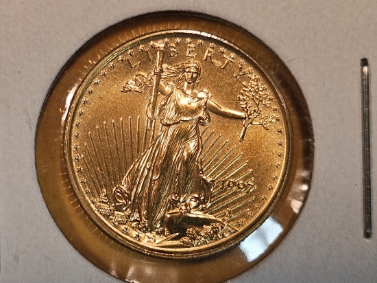 GOLD! GEM Brilliant Uncirculated 1997 Five Dollar American Gold Eagle