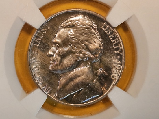 GEM! NGC 1950 Jefferson Nickel in Proof 66