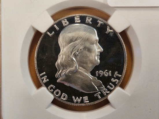 NGC 1961 Franklin Half Dollar in Proof 67 STAR