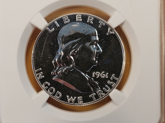 NGC 1961 Franklin Half Dollar in Proof 67