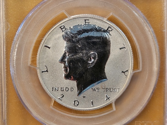PERFECT! 2014-W Kennedy Half Dollar in Reverse Proof 70