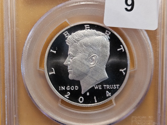 PERFECT! PCGS 2014-S Kennedy Silver Half Dollar in Mint State 70 Proof Like