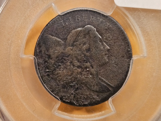 * SCARCE! PCGS 1794 Liberty Cap Half-Cent in Very Good - details