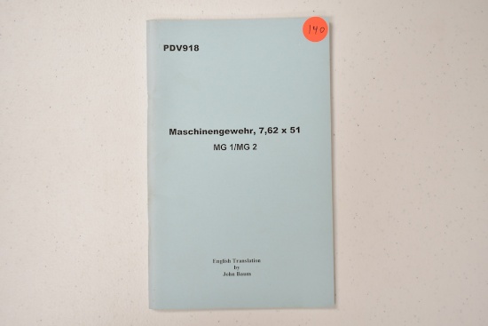 MASCHINENGEWEHR MG 1/MG 2 BOOK