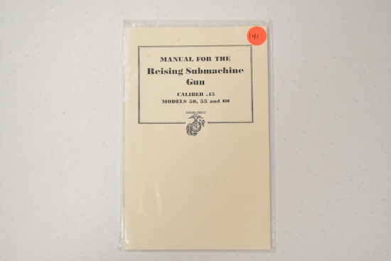 REISING SUBMACHINE GUN MANUAL