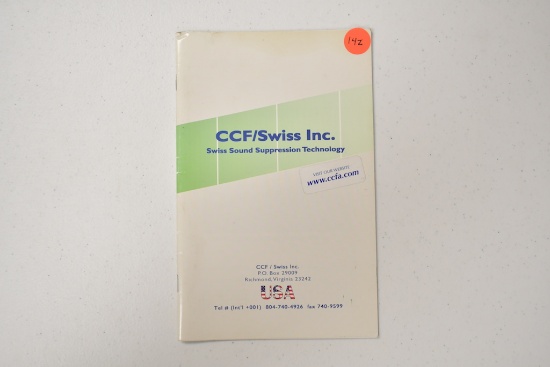 SWISS SOUND SUPPRESSION TECHNOLOGY BOOK