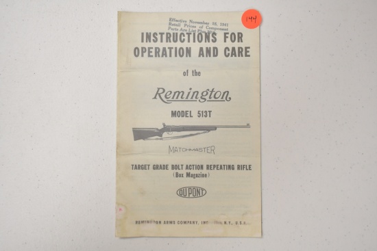 REMINGTON MODEL 513T MANUAL
