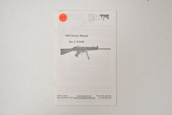 SW5 OWNERS MANUAL