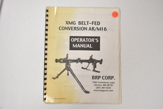 XMG BELT FED CONVERSION MANUAL