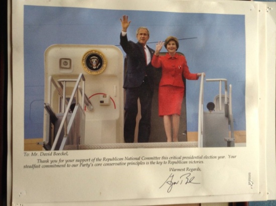 GEORGE BUSH SIGNED PICTURE