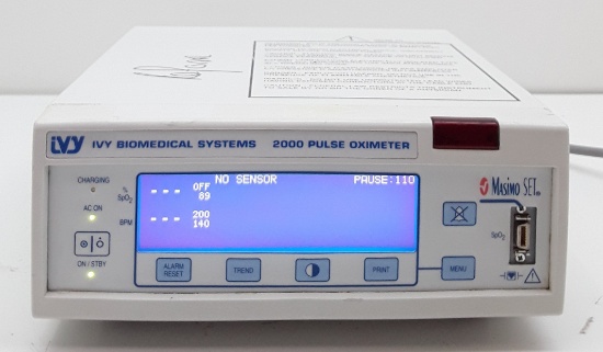 Ivy Biomedical Systems 2000 Pulse Oximeter
