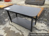 Welding Shop Table With Shelf