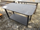 Welding Shop Table With Shelf