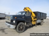 1991 FORD F700 DUMP KNUCKLE BOOM TRUCK