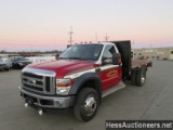 2008 FORD F450 FLATBED TRUCK