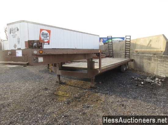 1988 PACE AMERICAN STEP DECK TRAILER.