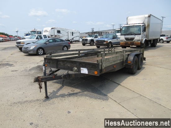 1991 JERRY 16' FLATBED TRAILER