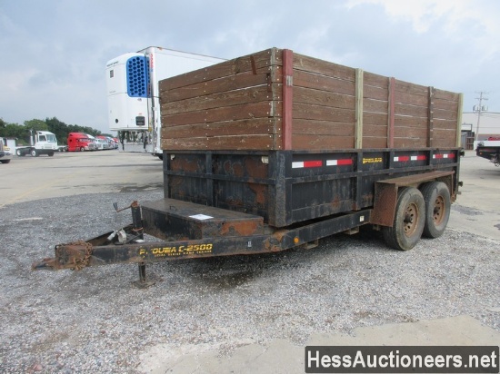 2005 Pequea C2500 Landscape Dump Trailer