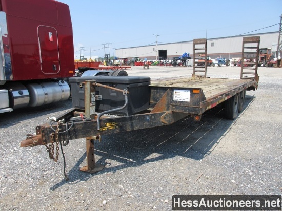 2008 Pequea 20' Flatbed Trailer