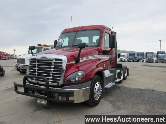2014 FREIGHTLINER CASCADIA T/A DAYCAB, 6X2 CONFIGURATION,  HESS REPORT ATTA