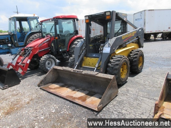 NEW HOLLAND LS 180 SKIDLOADER, 7262 HRS, DIESEL, 12X16.5 TIRES, 70&#34; W X