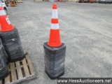 LOT OF 25 SAFETY CONES, 28" HT, STOCK # 52105