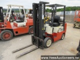 NISSAN 50 FORKLIFT, NISSAN ENG, 4 CYL, 6206 HOURS, PROPANE, 8460 GVW, 42