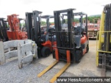 1997 TOYOTA 42-6FGCU25 FORKLIFT, 189" FSV MAST, S/S, FORKS, STOCK # 52