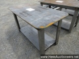 30" X 57" SMALL TABLE 5/16" TOP FOR WELDING,  STOCK # 52187